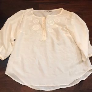 Cream blouse